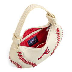 MLB-AB101  MLB Atlanta Braves Team Hobo Bag/Shoulder Bag