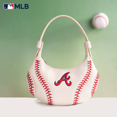 MLB-AB101  MLB Atlanta Braves Team Hobo Bag/Shoulder Bag