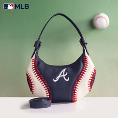 MLB-AB101  MLB Atlanta Braves Team Hobo Bag/Shoulder Bag