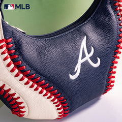 MLB-AB101  MLB Atlanta Braves Team Hobo Bag/Shoulder Bag