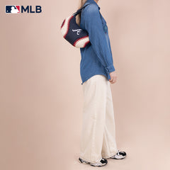 MLB-AB101  MLB Atlanta Braves Team Hobo Bag/Shoulder Bag