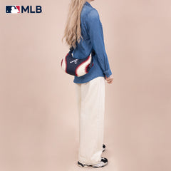 MLB-AB101  MLB Atlanta Braves Team Hobo Bag/Shoulder Bag