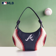 MLB-AB101  MLB Atlanta Braves Team Hobo Bag/Shoulder Bag