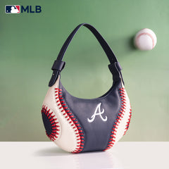 MLB-AB101  MLB Atlanta Braves Team Hobo Bag/Shoulder Bag