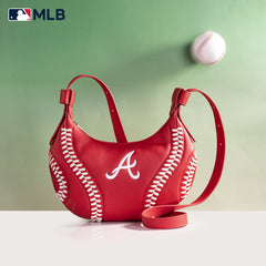 MLB-AB101  MLB Atlanta Braves Team Hobo Bag/Shoulder Bag