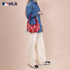 MLB-AB101  MLB Atlanta Braves Team Hobo Bag/Shoulder Bag