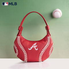 MLB-AB101  MLB Atlanta Braves Team Hobo Bag/Shoulder Bag