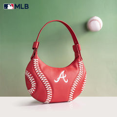 MLB-AB101  MLB Atlanta Braves Team Hobo Bag/Shoulder Bag