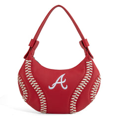 MLB-AB101  MLB Atlanta Braves Team Hobo Bag/Shoulder Bag