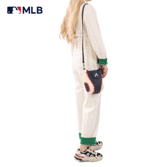 MLB-AB105  MLB Atlanta Braves Team Baseball Stitch Crossbody -Blue