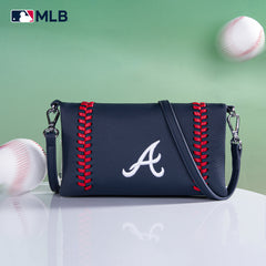 MLB-AB106   MLB Atlanta Braves Team Bi-Fold Clutch/Crossbody