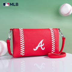 MLB-AB106   MLB Atlanta Braves Team Bi-Fold Clutch/Crossbody