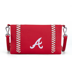 MLB-AB106   MLB Atlanta Braves Team Bi-Fold Clutch/Crossbody