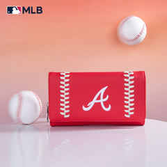 MLB-AB107   MLB Atlanta Braves Team Wallet/Wristlet