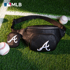 MLB-AB20-320  MLB Atlanta Braves Team Fanny Pack Belt Sling Bag