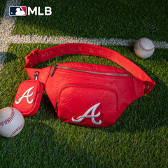 MLB-AB20-320  MLB Atlanta Braves Team Fanny Pack Belt Sling Bag