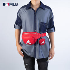 MLB-AB20-320  MLB Atlanta Braves Team Fanny Pack Belt Sling Bag