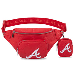 MLB-AB20-320  MLB Atlanta Braves Team Fanny Pack Belt Sling Bag