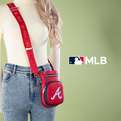 MLB-AB25-325  MLB Atlanta Braves Team Shoulder Bag/ Crossbody Bag