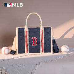 MLB-BR100-100   MLB Boston Red Sox Team Whipstitch Tote/Crossbody