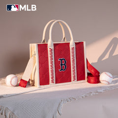 MLB-BR100-100   MLB Boston Red Sox Team Whipstitch Tote/Crossbody