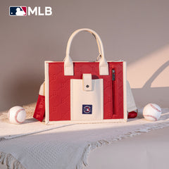 MLB-BR100-100   MLB Boston Red Sox Team Whipstitch Tote/Crossbody