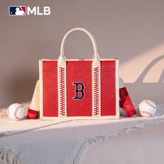 MLB-BR100-100   MLB Boston Red Sox Team Whipstitch Tote/Crossbody