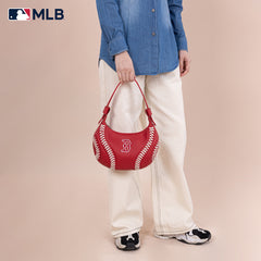 MLB-BR101  MLB Boston Red Sox Team Hobo Bag/Shoulder Bag