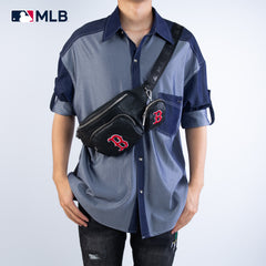 MLB-BR20-320  MLB Boston Red Sox Team Fanny Pack Belt Sling Bag