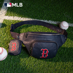 MLB-BR20-320  MLB Boston Red Sox Team Fanny Pack Belt Sling Bag