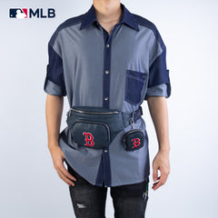 MLB-BR20-320  MLB Boston Red Sox Team Fanny Pack Belt Sling Bag