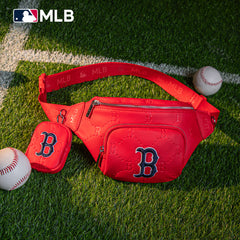 MLB-BR20-320  MLB Boston Red Sox Team Fanny Pack Belt Sling Bag