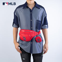 MLB-BR20-320  MLB Boston Red Sox Team Fanny Pack Belt Sling Bag