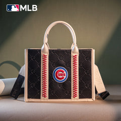 MLB-CU100-100   MLB Chicago Cubs Team Whipstitch Tote/Crossbody