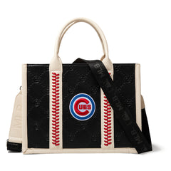 MLB-CU100-100   MLB Chicago Cubs Team Whipstitch Tote/Crossbody