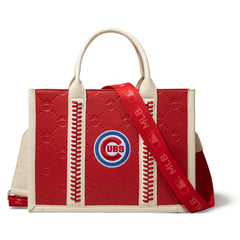 MLB-CU100-100   MLB Chicago Cubs Team Whipstitch Tote/Crossbody