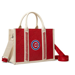 MLB-CU100-100   MLB Chicago Cubs Team Whipstitch Tote/Crossbody