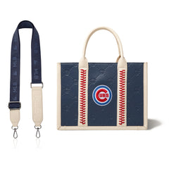 MLB-CU100-100   MLB Chicago Cubs Team Whipstitch Tote/Crossbody