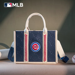 MLB-CU100-100   MLB Chicago Cubs Team Whipstitch Tote/Crossbody