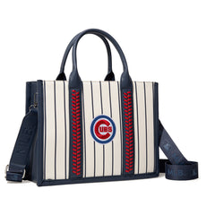 MLB-CU100-100   MLB Chicago Cubs Team Whipstitch Tote/Crossbody