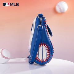 MLB-CU105   MLB Chicago Cubs Team Baseball Stitch Crossbody -Stripe