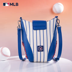 MLB-CU105   MLB Chicago Cubs Team Baseball Stitch Crossbody -Stripe