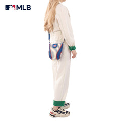 MLB-CU105   MLB Chicago Cubs Team Baseball Stitch Crossbody -Stripe