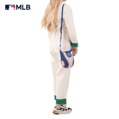 MLB-CU105   MLB Chicago Cubs Team Baseball Stitch Crossbody -Stripe