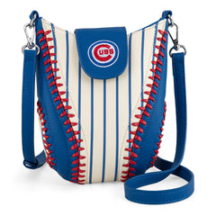 MLB-CU105   MLB Chicago Cubs Team Baseball Stitch Crossbody -Stripe