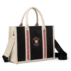 MLB-HA100-100   MLB Houston Astros Team Whipstitch Tote/Crossbody