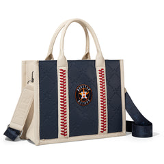 MLB-HA100-100   MLB Houston Astros Team Whipstitch Tote/Crossbody