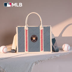 MLB-HA100-100   MLB Houston Astros Team Whipstitch Tote/Crossbody