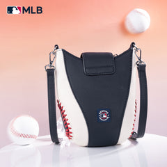 MLB-HA105  MLB Houston Astros Team  Baseball Stitch Crossbody -Navy