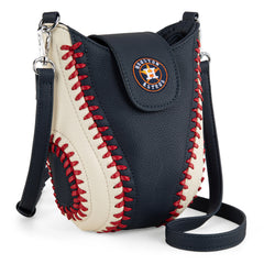 MLB-HA105  MLB Houston Astros Team  Baseball Stitch Crossbody -Navy